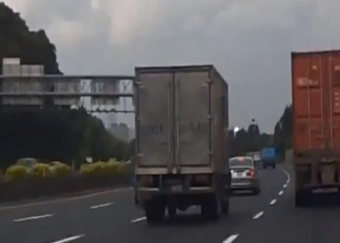 VIDEO: BMW Slams On Brakes In Front Of Truck