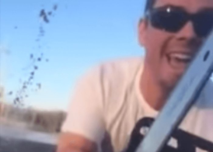 VIDEO: Road Rage Driver Threatens Family With Chainsaw