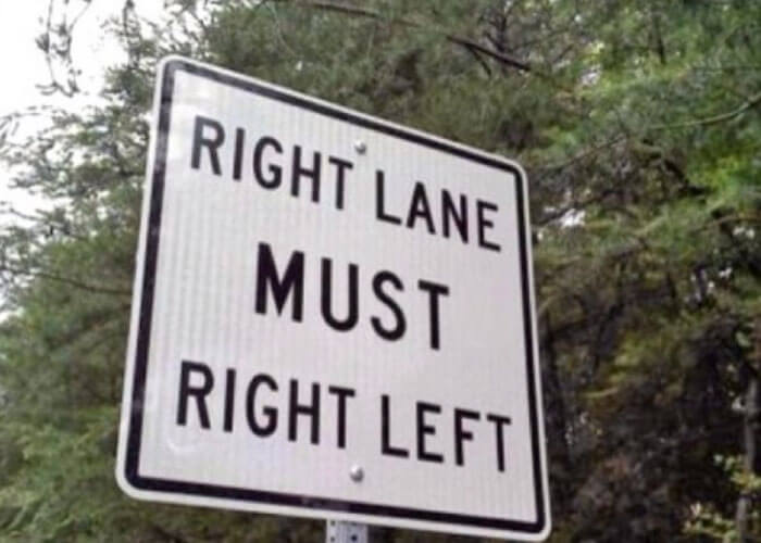 confusing traffic signs