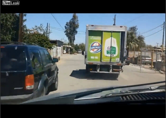 VIDEO: Man Steals Milk Truck, Leads Police On High-Speed Chase