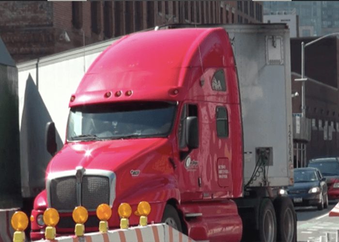 Truck Crashes Into Monument Honoring Traffic Fatality Victims