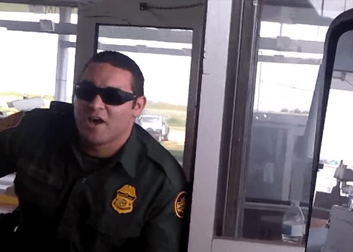 VIDEO: Trucker Records Heated Encounter When Checkpoint Agents Want To Wake Sleeping Wife