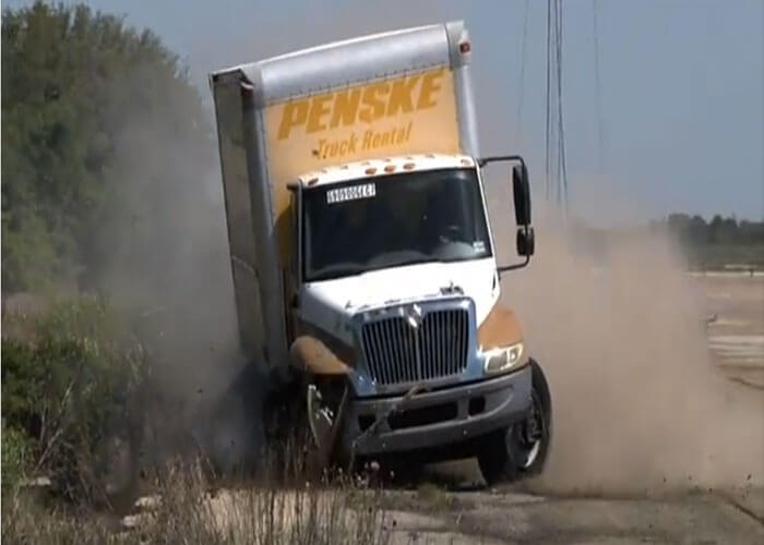 VIDEO: How Bridge Barriers Are Crash Tested