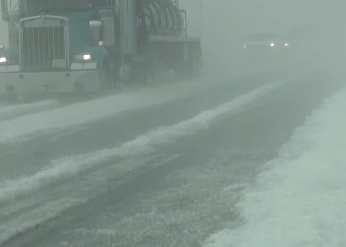 VIDEO: Massive Hail Storm Hits Love’s Truck Stop In Pecos, Texas