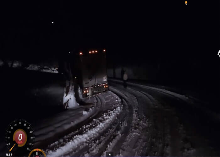 VIDEO: Snow and Ice On the Tail of the Dragon