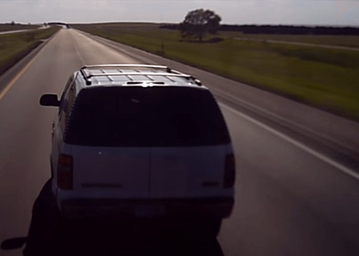 VIDEO: SUV Brake Checks Truck, Gets 3 Tickets