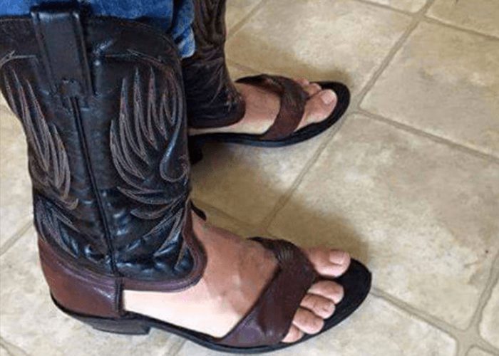 Cowboy Boot Sandals