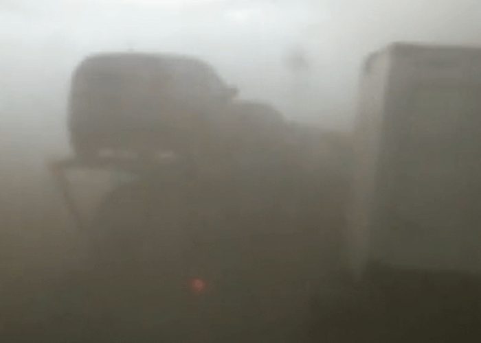 VIDEO: Dust Storm And Pileup In Lamar, Colorado Caught On Camera