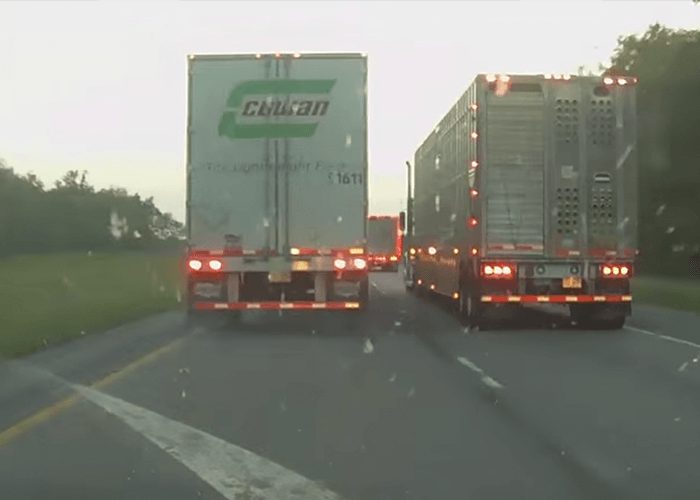 VIDEO: Truck Drivers Perform 9 Mile Rolling Roadblock