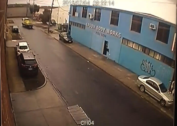 VIDEO: Truck Hits Power Pole, Causes Massive Surge, Drives Off