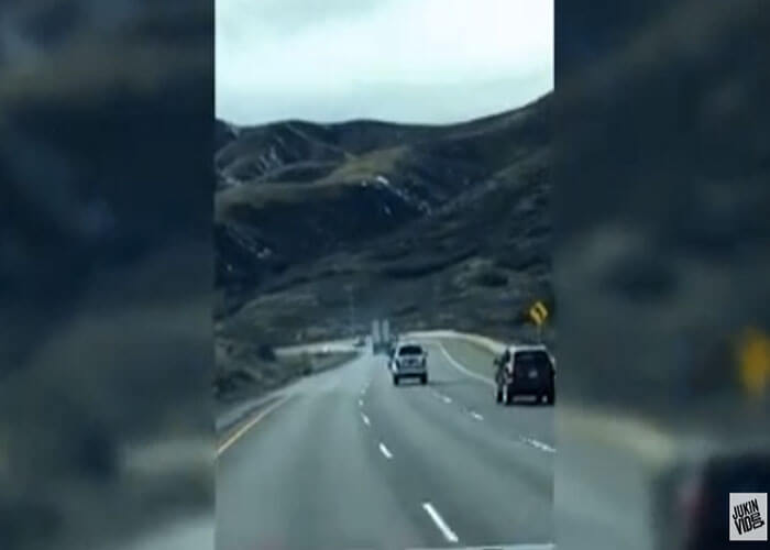 VIDEO: Truck Rolls Over On Hill