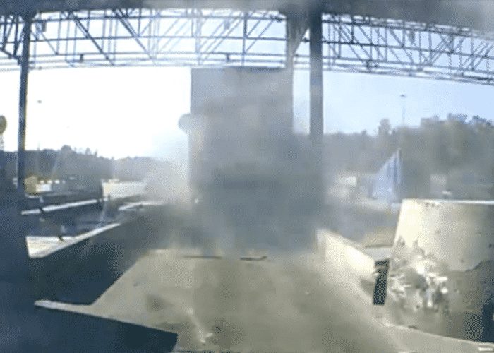 VIDEO: Truck’s Construction Zone Fail