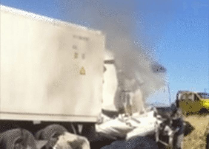 VIDEO: Good Samaritans Pull Trucker From Burning Cab