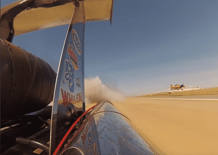 VIDEO: Shockwave Races Plane