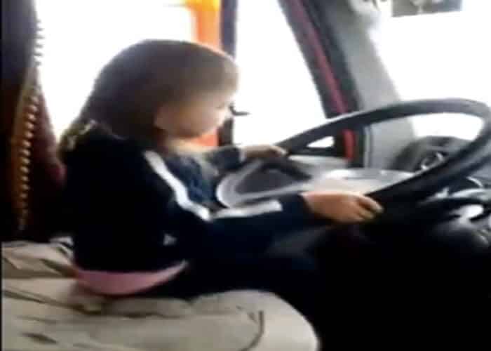 VIDEO: Parents Allow Toddler To Drive Truck