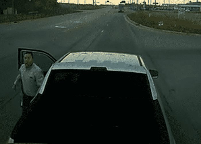 VIDEO: Road Rager Hard Brake Checks Trucker