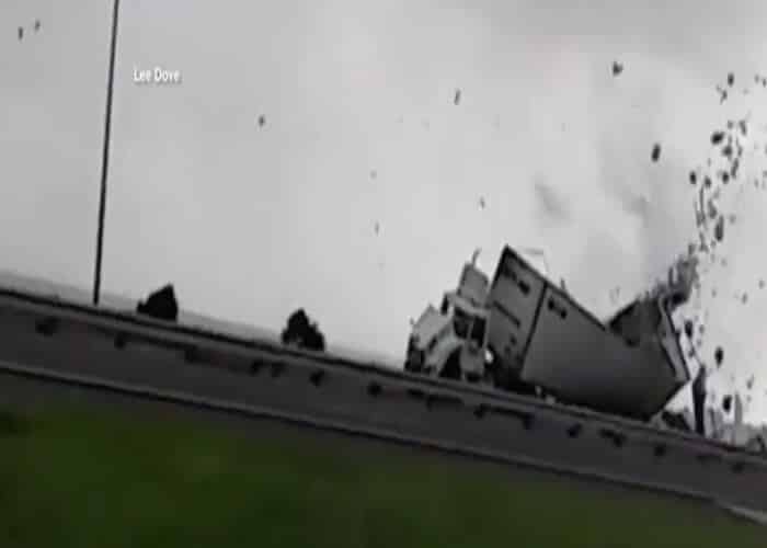 VIDEO: Waterspout Takes Trucker On Wild Ride