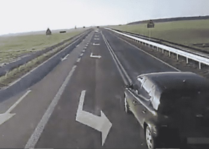 VIDEO: Toyota Driver Cuts Off Truck