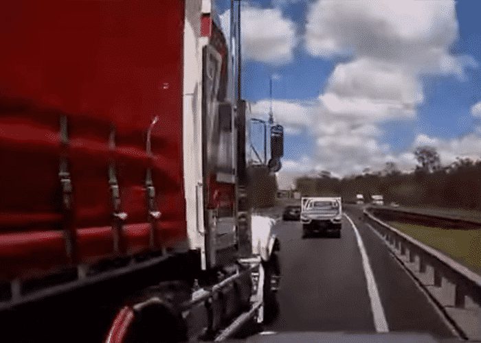 VIDEO: Truck Sideswipes Motorist And Flees Scene