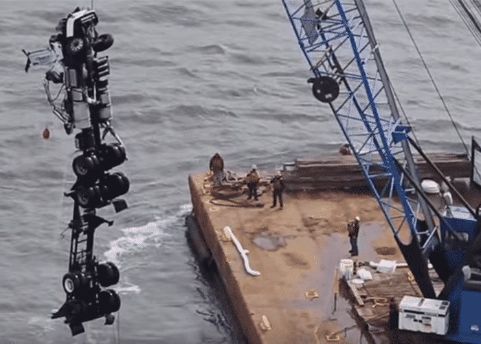VIDEO: Wreckage From Truck Pulled From Chesapeake Bay