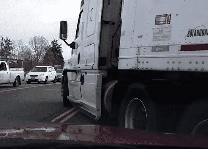 VIDEO: Close Call With Right-Turning Truck