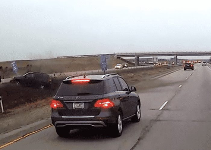 VIDEO: Tailgater Gets Brake Checked, Crashes