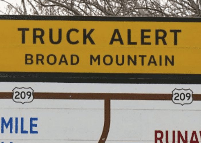 Broad Mountain Deemed Too Dangerous for Big Rigs