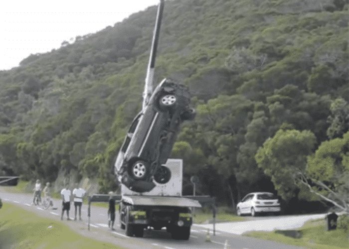 VIDEO: Crane/Truck Loading Fail