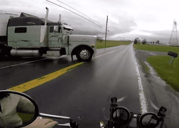 VIDEO: Motorcycle Test Drive Almost Ends In Disaster