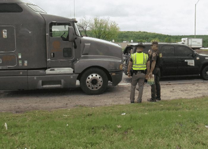 Oklahoma State Trooper Tries To Pull Over Speeding Trucker