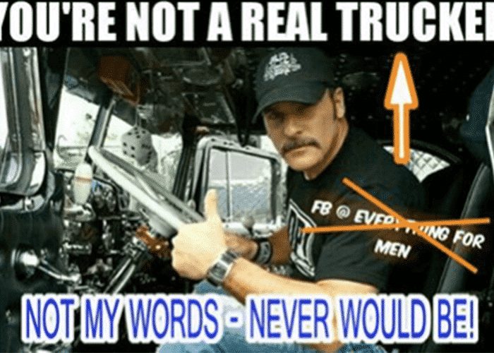 American Trucker Angered Over Facebook Meme