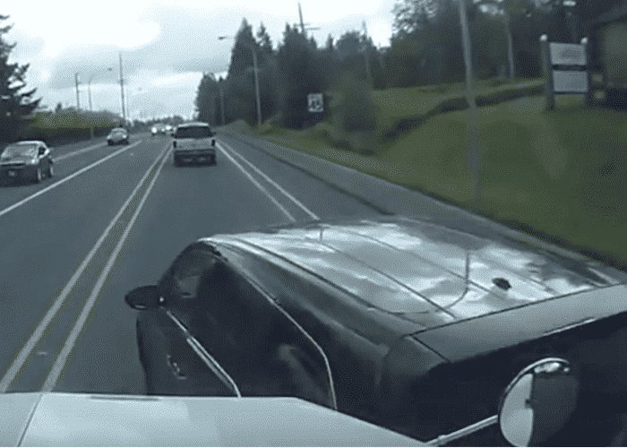 VIDEO: Honda Driver Gives Trucker A Major Headache