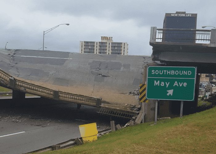 Oklahoma City Bridge Collapses After Truck Crash