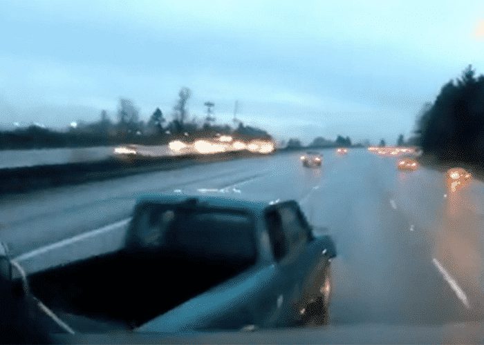 VIDEO: Pickup Tries To Cut Off Semi Truck–And Fails In Spectacular Fashion