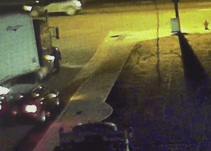 VIDEO: Truck Backs Into Parked Car