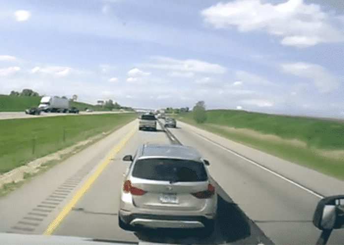 VIDEO: Truck Rear Ends BMW