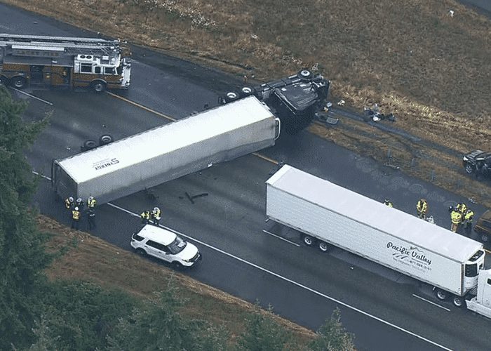 12 Vehicle Crash In Lacey