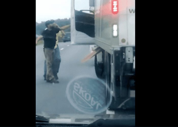 VIDEO: Vigilate Motorists Tail Box Truck After Covered Bridge Hit And Run