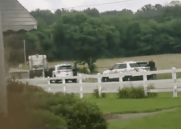 Workplace Rampage-Ohio Trucker Rams Vehicles