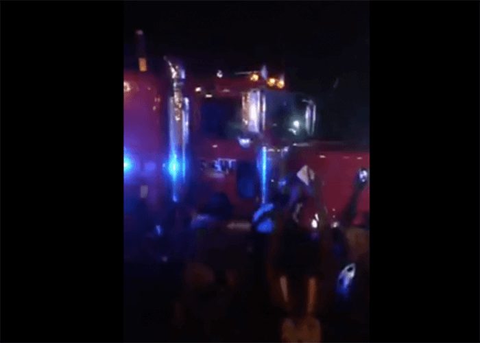 VIDEO: Atlanta Protesters Turn Against Truck Driver