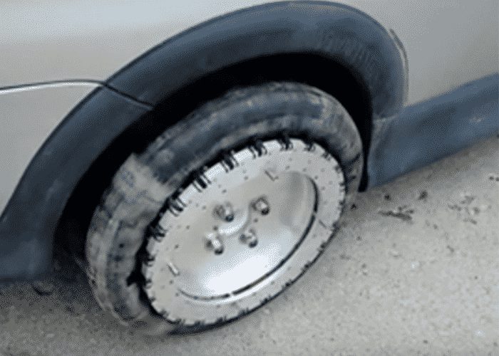 Canadian Trucker Invents Crazy Tires That Let You Drive Sideways