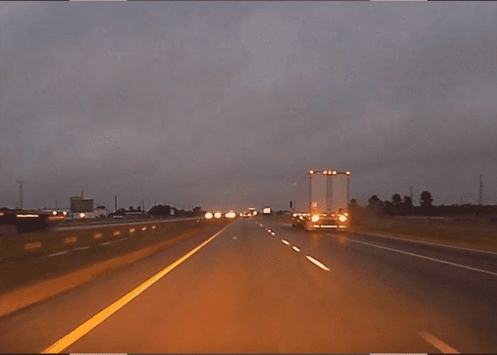VIDEO: SUV Driver Falls Asleep And Cause Crash With 18 Wheeler