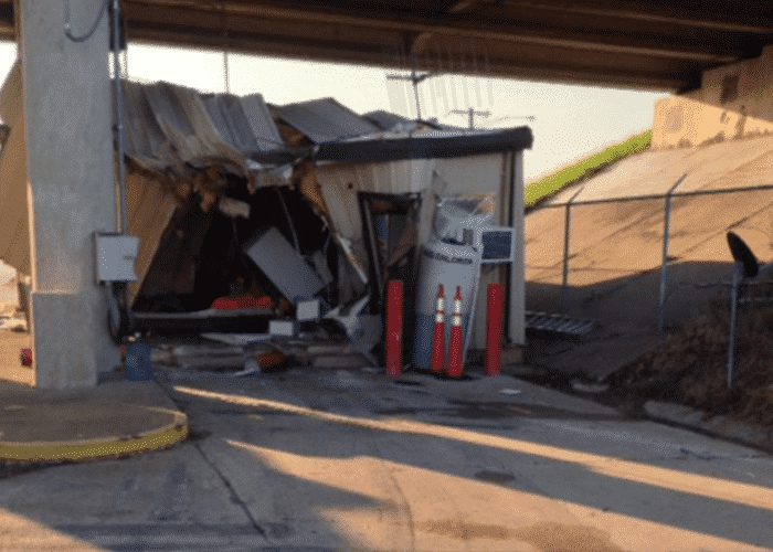 Trucker Blames Brake Failure For Crash Into Oklahoma Tollbooth Building