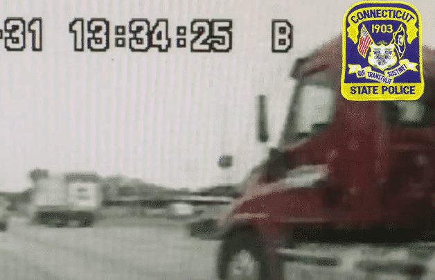 VIDEO: Trooper Loses Control And Crashes, Trucker Ticketed