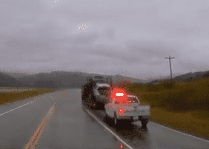 VIDEO: Tanker Driver Calls Cops On Car Hauler For Running Pickup Off The Road