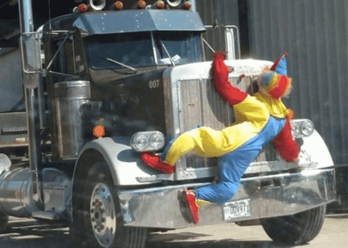 Trucker Has A Message For The Clown Community