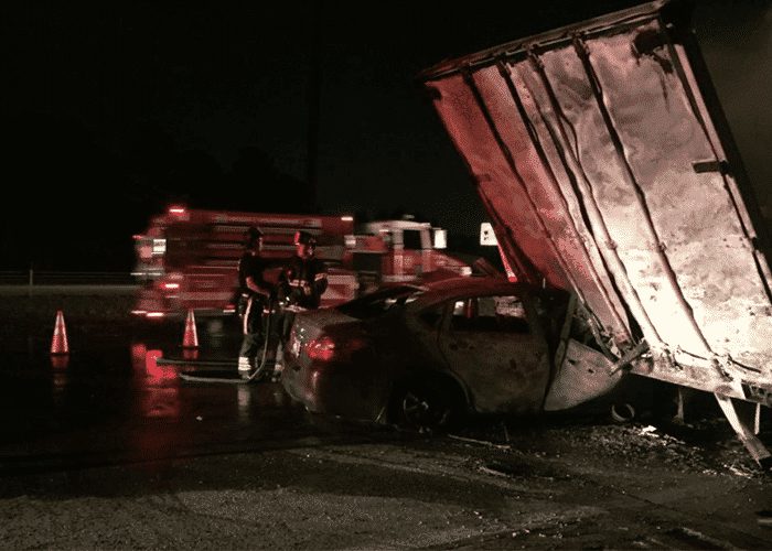 Trucker Makes Phone Call To Describe Heroic Police Rescue