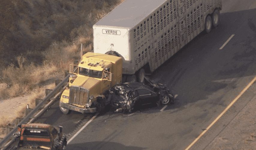 Out Of Control Cattle Hauler Hits 23 Vehicles On I-17