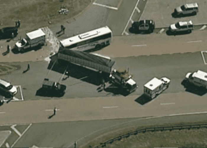Semi Vs. Tour Bus Crash Leaves One Dead, 35 Injured