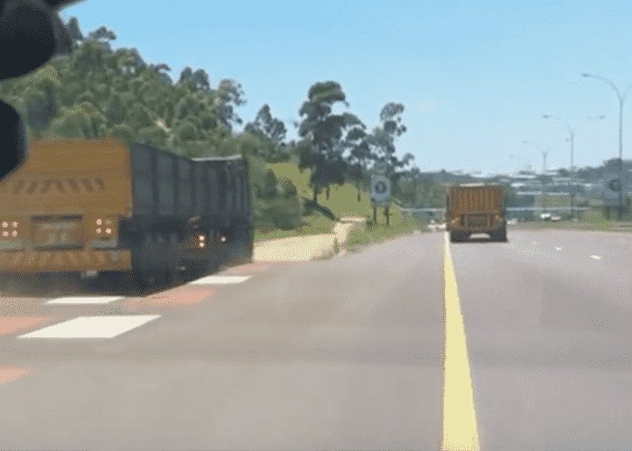 VIDEO: Thirty-Two Ton Truck Uses Runaway Truck Ramp